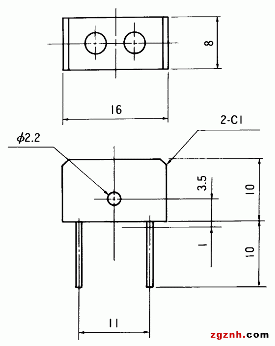 光電傳感器（光學傳感器）OM-2016尺寸規格