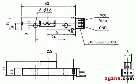 光電傳感器（光學傳感器）OM-3114尺寸規格