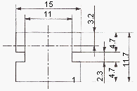 光電傳感器（光學傳感器）ON-171-A8 板子厚度：t=1.2mm 正常偏差：±0.1mm